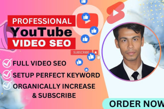 do best youtube video SEO expert optimization and channel growth manager