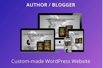 create a responsive author or blogger website in wordpress