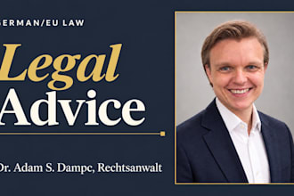 advise you on german law and relevant eu legal issues