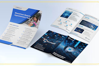 design brochure, pamphlets, company profile and catalog