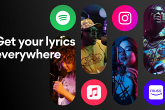 add lyrics to your song on spotify or apple music