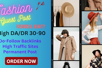 publish guest posts on fashion and beauty blogs