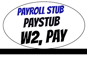 prepare payroll, paystub, pay check, stub, slip for w2 employees