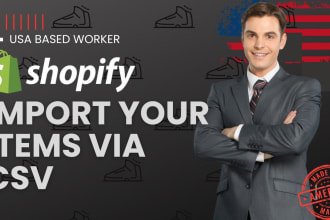 do shopify bulk import simple products using csv USA based service