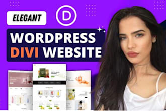 design elegant divi website using wordpress divi theme