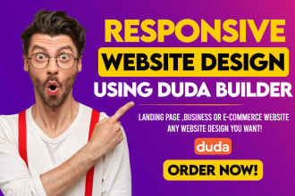 create a website using duda website builder