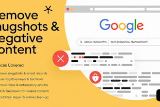 remove unwanted negative defamatory false articles links from google search