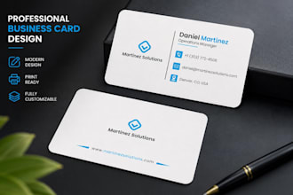 design luxury and minimalist business card