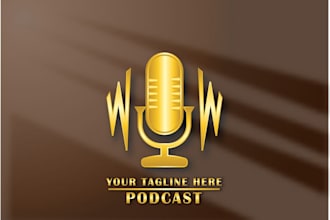 make a business and podcast logo for you
