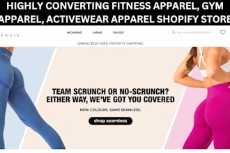 design activewear apparel fitness apparel sportwear gym apparel shopify store