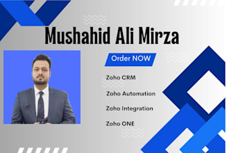 do any task of zoho CRM, books,form, projects