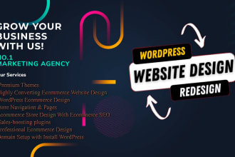 create a responsive wordpress website, landing page with elementor pro