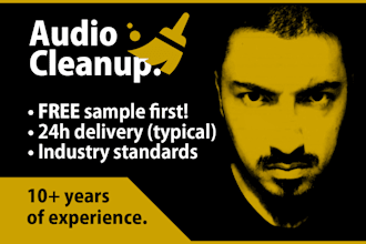 clean your audio affordably