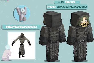 create the best custom 128x128 HD minecraft skins