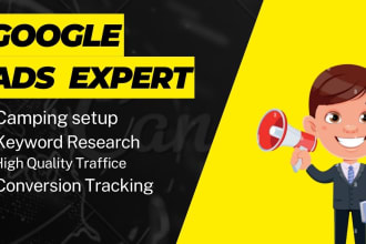set up, manage and optimize your google ads adwords PPC campaign