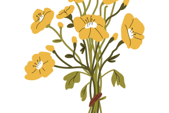 create flower illustrations for tattoos or textile arts