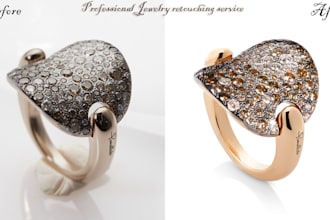 do jewelry photo retouching and properly color correction