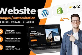 quickly make the changes and customize your wordpress or shopify website