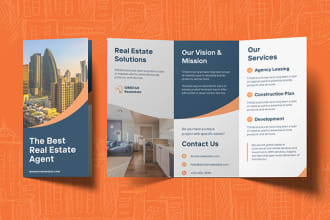 design trifold or bifold brochure
