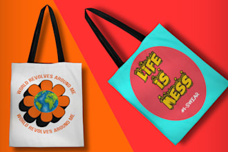 create eyecatchy amazing tote bags or shopping bags