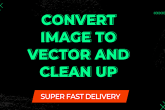 convert an image to vector and clean up