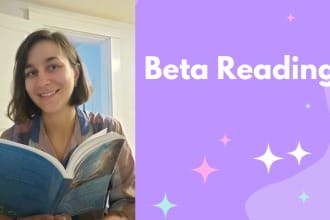 beta read your manuscript and provide honest feedback
