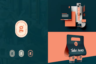 create a branding kit, identity for a cafe, coffee and restaurant