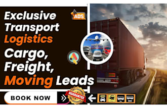 generate transport logistic freight, moving leads, design transport website
