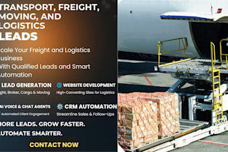 transport logistic freight, moving leads, voice ai crm transport website