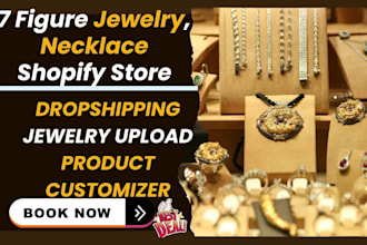 design hot jewelry necklace shopify store customizer ring builder store