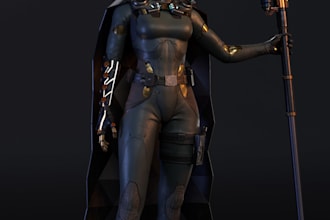 do expert 3d character design and modeling