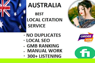do 350 aus local listing citations and directory submissions for local seo