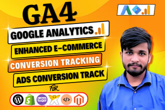 fix or setup ga4 ecommerce tracking, conversion tracking via GTM