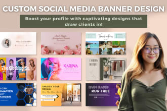 design facebook cover photo and social media banner designs