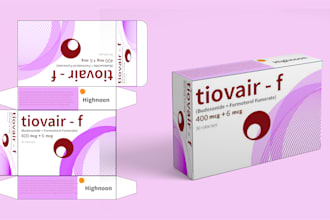 design medicine, box, label, pharmaceutical product logo and custom packaging