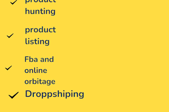 be your VA for amazon drops hipping fba and online arbitrage