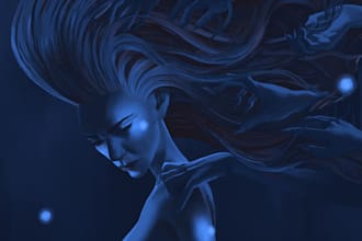 illustrate any science fiction, fantasy, or nature thing
