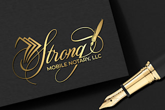 do unique and creative notary logo design