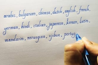 handwrite any documents, study notes and letters