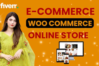 create e commerce website wordpress, woocommerce expert, online shopify store
