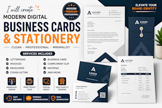 create modern digital business cards and stationery