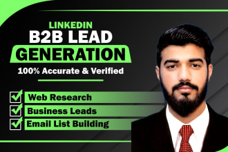 do b2b lead generation, niche targeted email list, and web research