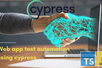 perform web app test automation using cypress