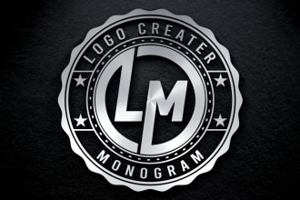 design professional 3d silver badge metallic logo
