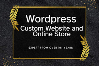 create a wordpress website for your business and e commerce