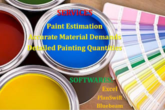do paint material takeoffs and cost estimation for you
