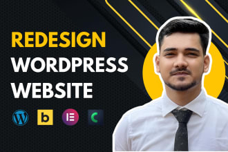 redesign or revamp your wordpress website with bricks builder