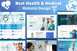 design medical, clinic, doctor and healthcare wordpress website