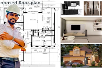 design and render exterior and interior for your dream house