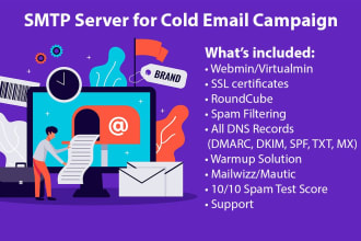build SMTP server for unlimited cold email sending